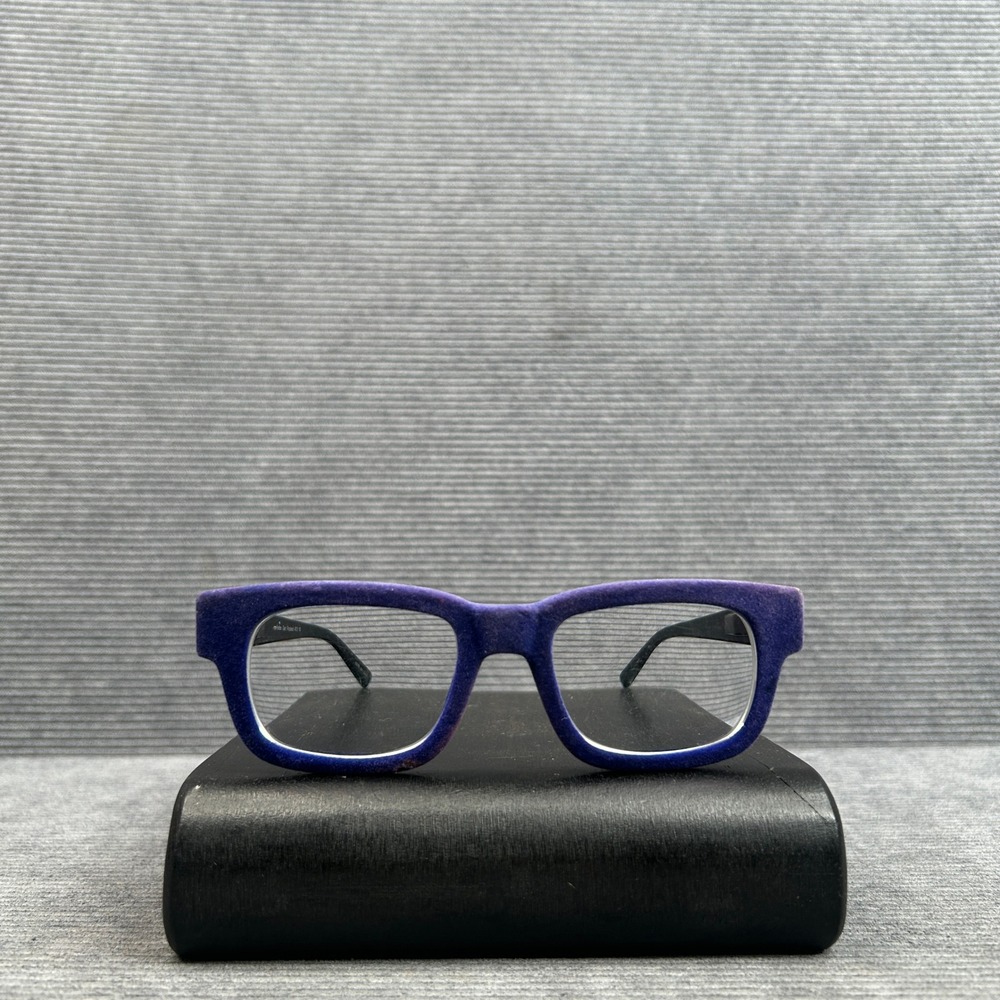 Eyebobs Get Flocked 412 10 Purple Velvet Rectangular Y2k Reading Glasses +2.75